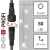 Profi LED spojovací řetěz blikající bílý – rampouchy, 3 m, venkovní, studená bílá