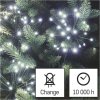 LED světelný řetěz - svítící trsy, nano, 5,2 m, vnitřní, studená bílá, časovač