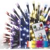 LED vánoční řetěz, 10 m, venkovní i vnitřní, RGB, ovladač, programy, časovač