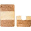 BRILANZ Sada koupelnových předložek SILE, 2ks, světle hnědá