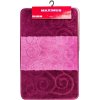 BRILANZ Sada koupelnových předložek SILE, 2ks, fialová