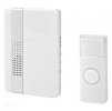 Bezdrátový Zvonek | Síťové napájení | 220 - 240 V AC 50 Hz | 1x CR2032 | Hlasitost: 80 dB | Dosah signálu: 300 m | IP44 | Nastavitelná hlasitost | 36 Melodií | 1 Přijímač | Bílá