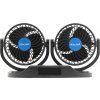 Ventilátor MITCHELL DUO 2x130mm 12V na palubní desku s teploměrem