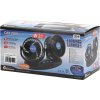 Ventilátor MITCHELL DUO 2x130mm 12V na palubní desku s teploměrem