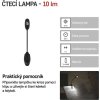 LED svítilna na čtení, 10 lm, 1× AAA
