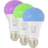 IMMAX NEO LITE SMART sada 3x žárovka LED E27 9W RGB+CCT barevná a bílá, stmívatelná, Wi-Fi, TUYA