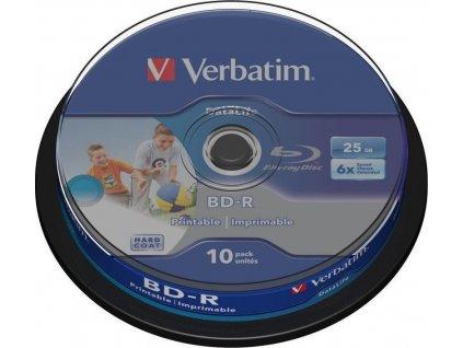 VERBATIM BD-R Blu-Ray 25GB/ 6x/ HTL WIDE printable/ 10pack/ spindle