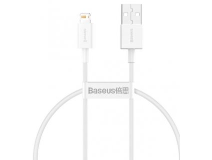 Baseus Lightning Superior Series cable, Fast Charging, Data 2.4A, 0.25m White (CALYS-02)