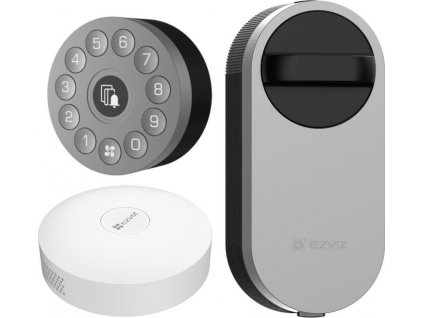 EZVIZ chytrý dveřní zámek + klávesnice + HUB (A3) DIY/ Bluetooth 3.0/ černo-šedý