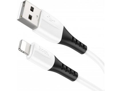 Hoco silikonový nabíjecí / datový kabel Lightning X82 1m bílá