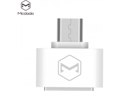 Mcdodo Redukce z USB 2.0 A/F na microUSB (18x18x9 mm), bílá