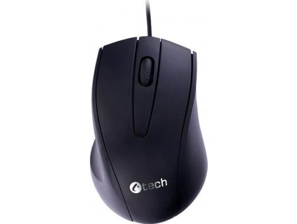 C-TECH Myš WM-07/Ergonomická/Optická/Drátová USB/Černá