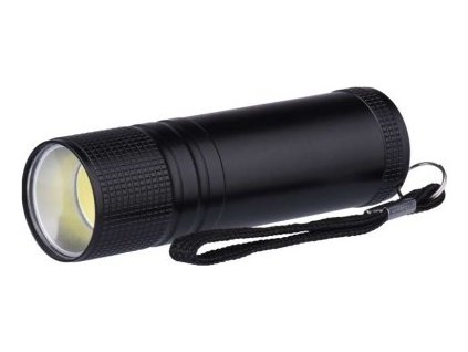 COB LED ručné kovové svietidlo P3894, 100 lm, 3× AAA