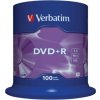 VERBATIM DVD+R(100-Pack)Spindl/MattSlvr/16x/4.7GB