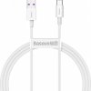 Baseus Type-C Superior series fast charging data cable 66W (11V/6A) 2m White (CATYS-A02)