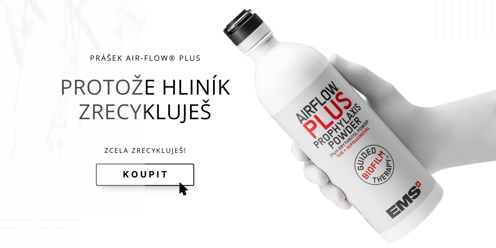 EMS Prášek Air-Flow® PLUS - kovová lahev