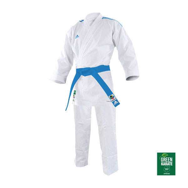 Adidas WKF Kimono adiLIGHT K192 DNA Primegreen, Premier League Farba: Modrá, Veľkosť: 150