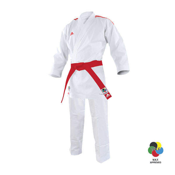 Adidas WKF Kimono adiLIGHT K192 Primegreen, Premier League Farba: Červená, Veľkosť: 180
