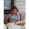 Brubeck dámské tričko s krátkým rukávem Comfort wool (Barva Šedá, Velikost XL)