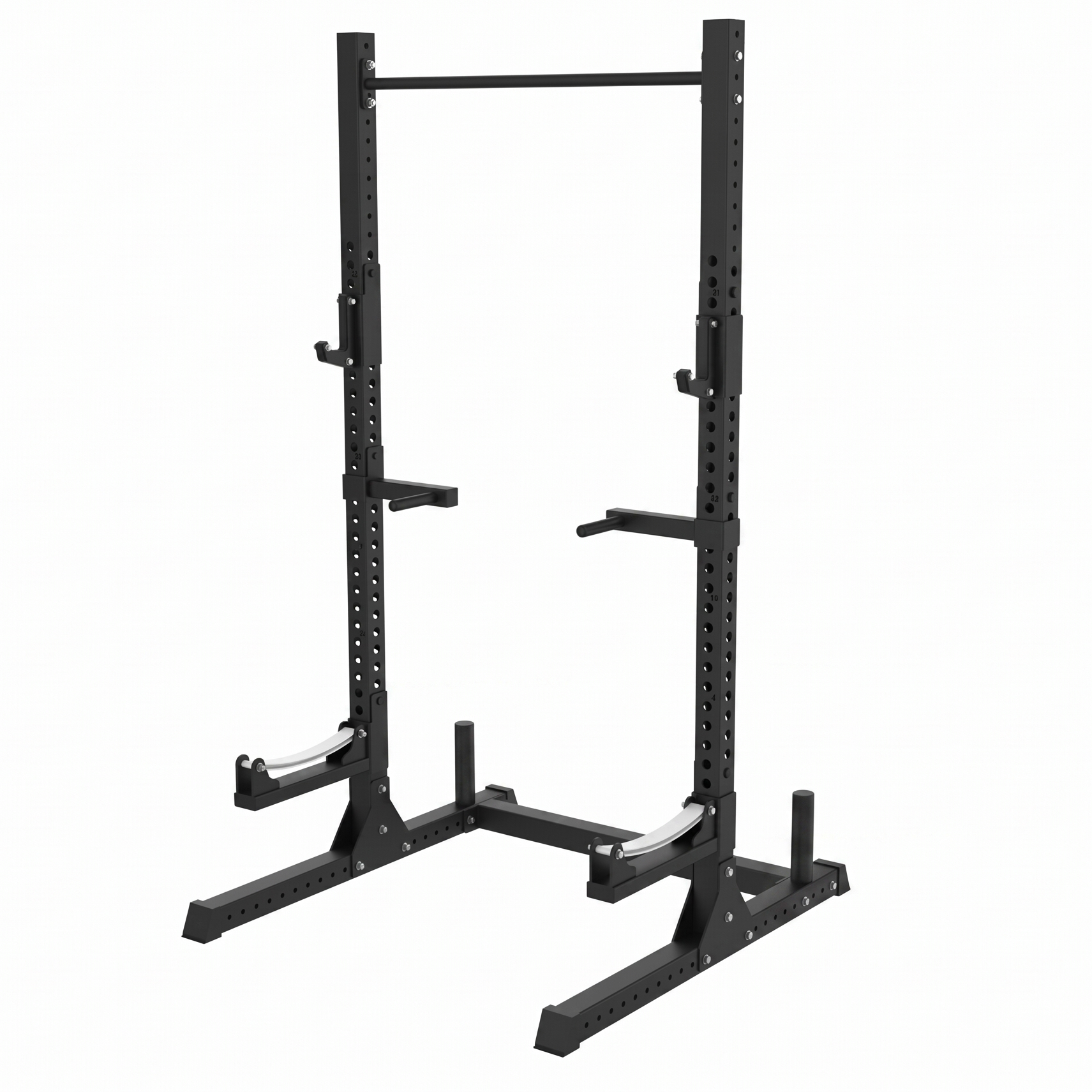 Squat Rack AQ7087 – celkový pohľad na drepovací stojan s hrazdou a bradlami
