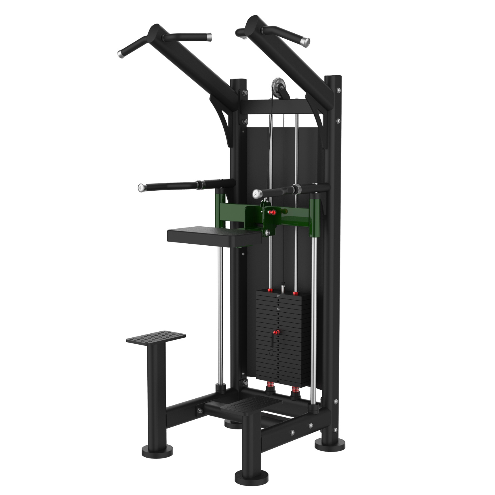 4GYMS Assisted Pull Up & Dip – profesionálny stroj na zhyby a dipy s dopomocou