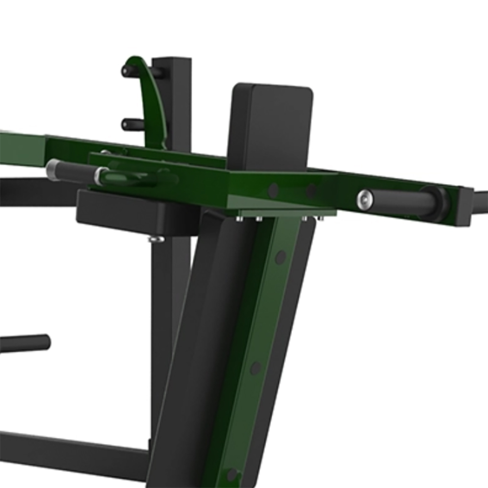 Lever Squat B946 – detail opierok a pracovnej polohy