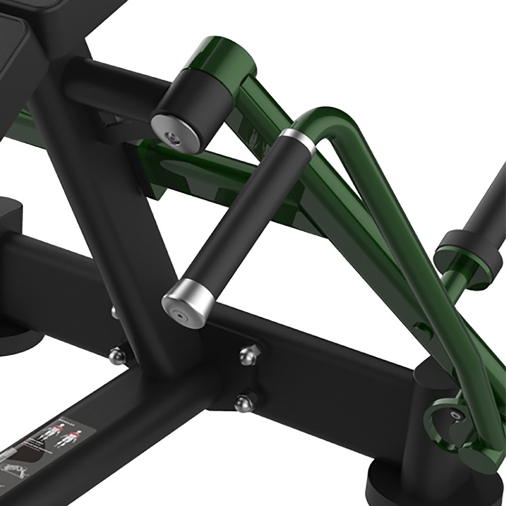 Chest Press B738 – detail konvergentno-divergentnej mechaniky a otočných rukovätí