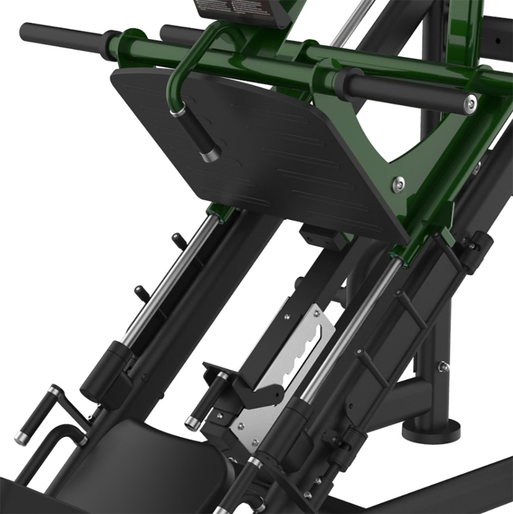 45 Degree Leg Press B756 – detail rotačnej protišmykovej platformy