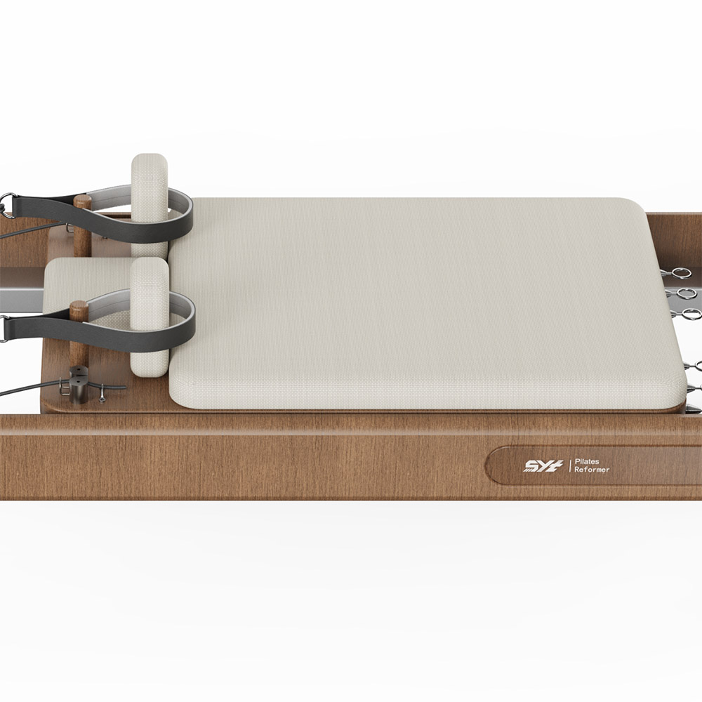 Pilates Reformer PRO T020 – luxusný drevený rám z červeného dubu