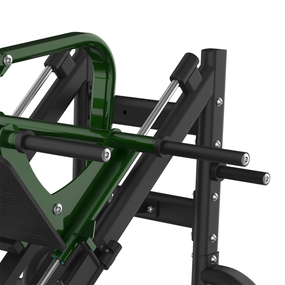 45 Degree Leg Press B756 – detail tŕňov na kotúče a bočnej konštrukcie