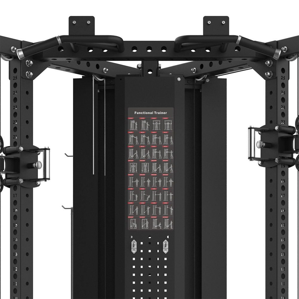 Functional Trainer & Half-Rack 2v1 B117C – rohové riešenie s úsporou priestoru
