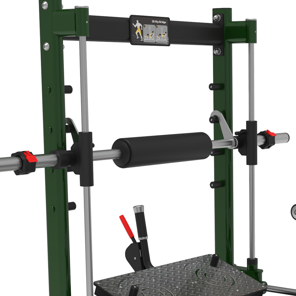 3D Hip Bridge B760 – detail vodiaceho mechanizmu, rámu a pohyblivej časti