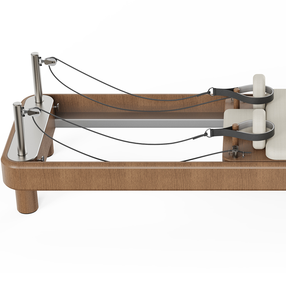 Pilates Reformer PRO B020 – pružiny, laná a hrazda pre presné dávkovanie odporu