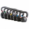Sada liatinových kettlebellov 8–28 kg (108 kg spolu)