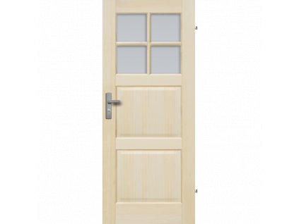 Interiérové dveře Radex dřevěné TURYN 4S (Otvírání dvěří Posuvné, Šířka dveří 90 cm)