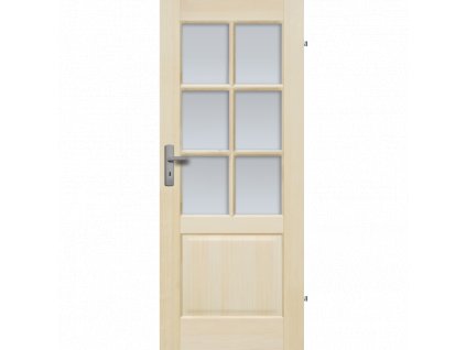 Interiérové dveře Radex dřevěné TURYN 6S (Otvírání dvěří Posuvné, Šířka dveří 90 cm)