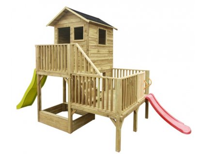 Dětský zahradní domeček HUBERT (Typ domečku Domeček + kotvy (4x7*7cm +6x vrut))