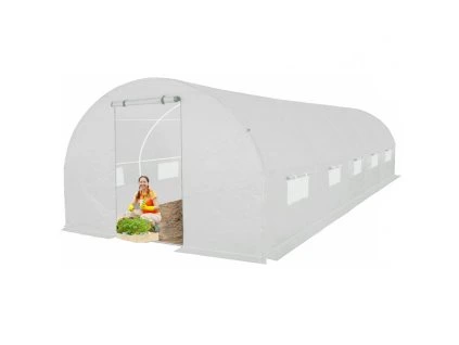 tunel szklarniowy 24m2 premium white 3x8m