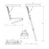 drewniane schody strychowe greenline 120x70 32mm
