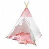 2402 6 detsky stan teepee ruzovy s polstarky