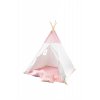 2402 7 detsky stan teepee ruzovy s polstarky