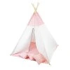 2402 4 detsky stan teepee ruzovy s polstarky