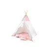 2402 7 detsky stan teepee ruzovy s polstarky