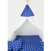 2417 7 detsky stan teepee modry s hvezdickami a polstarky