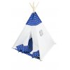 2417 4 detsky stan teepee modry s hvezdickami a polstarky