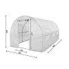 tunel szklarniowy 10m2 premium white 25x4m (4)