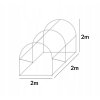 pokrycie do tunelu szklarniowego 4iq 2x2m biale (2)