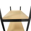 3655 14 kovovy regal 5 polic cerny 180x75x35cm nosnost 750kg
