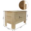 3670 2 drevena truhla s vikem na nozkach 80x39x52 cm