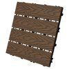 WPC terasová dlaždice 30×30 CM HNĚDÁ 12